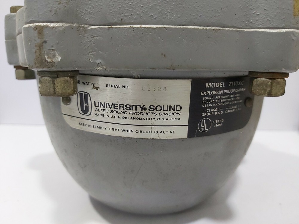UNIVERSITY SOUND 7110XC 30-WATTS EXPLOSION PROOF DRIVER