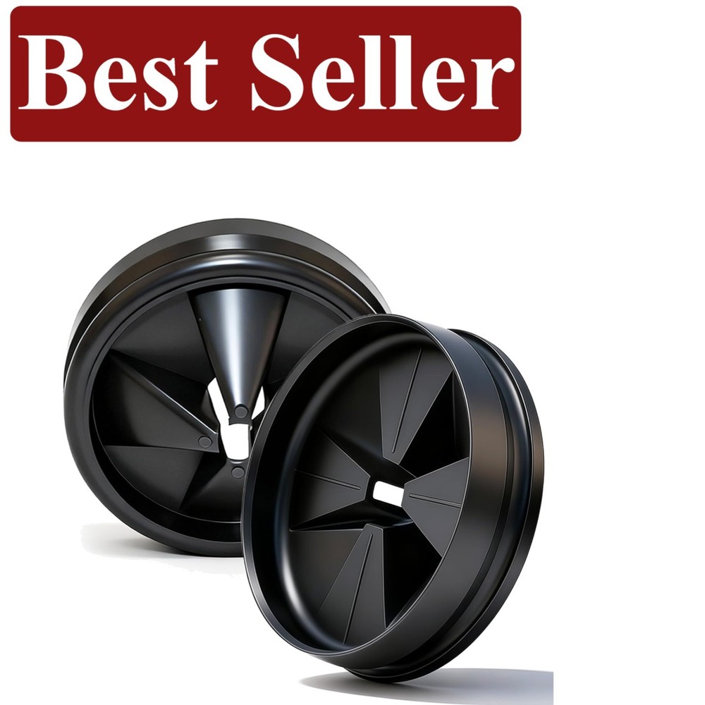 2-Pack Garbage Disposal Splash Guards - Noise-Reducing & Easy Install, 3 3/8"