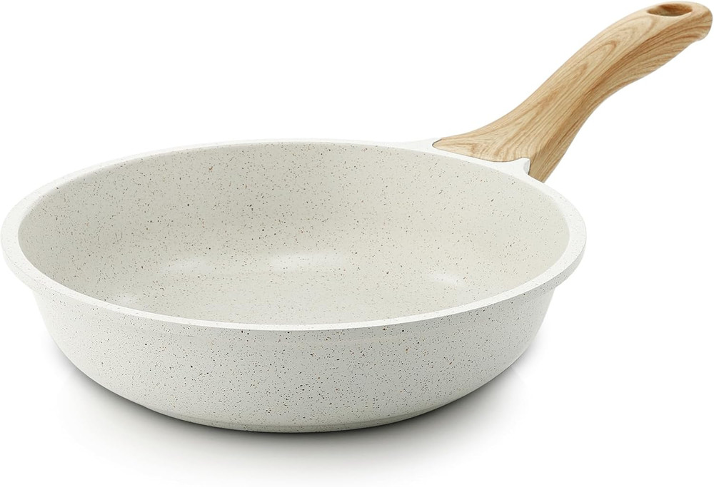 8-Inch Nonstick Ceramic Frying Pan Skillet, Induction Compatible Egg Pan