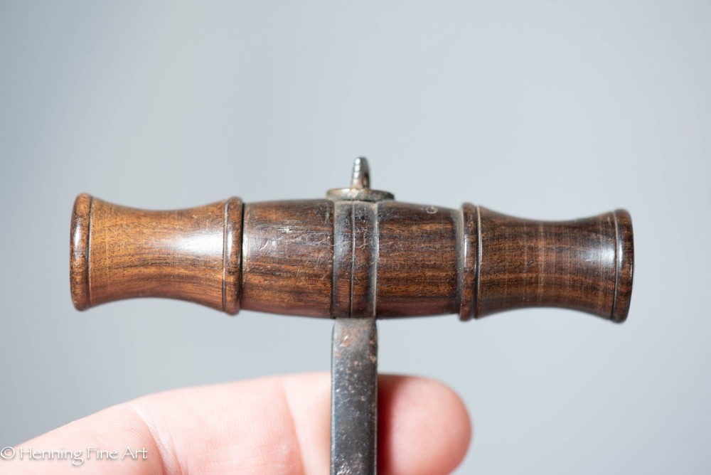Lovely Antique Corkscrew Wood Handle 19th Century