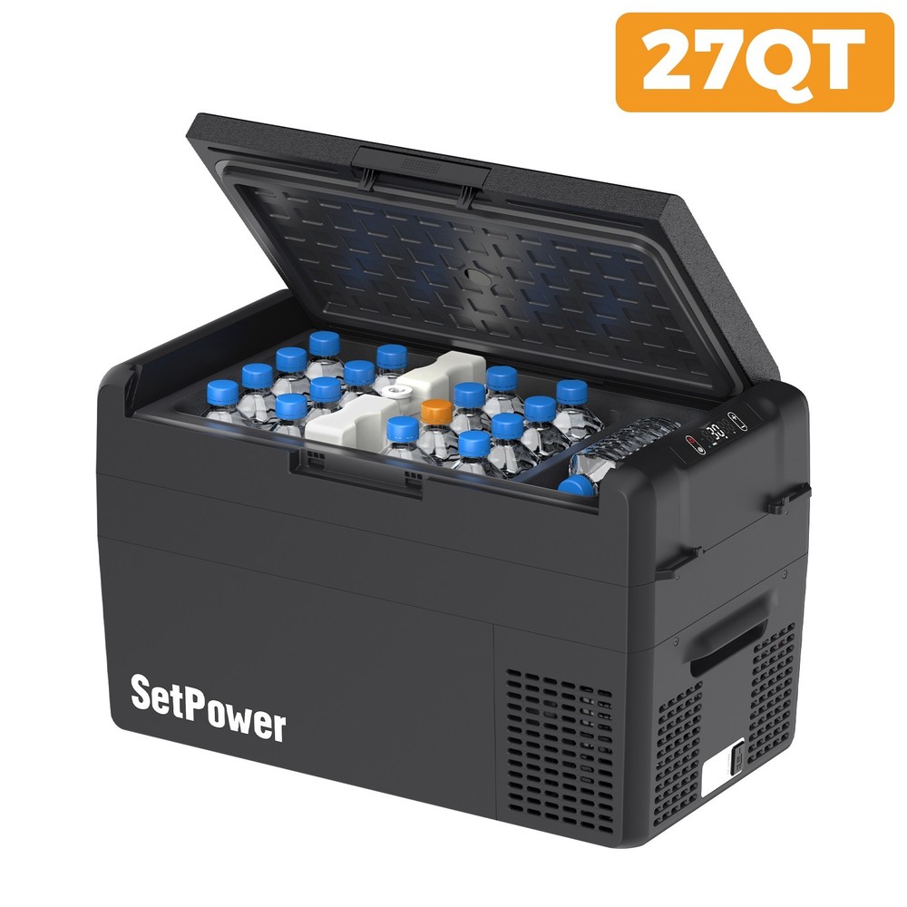 12V Car Refrigerator Freezer Portable Compressor Cooler APP Control for Camping