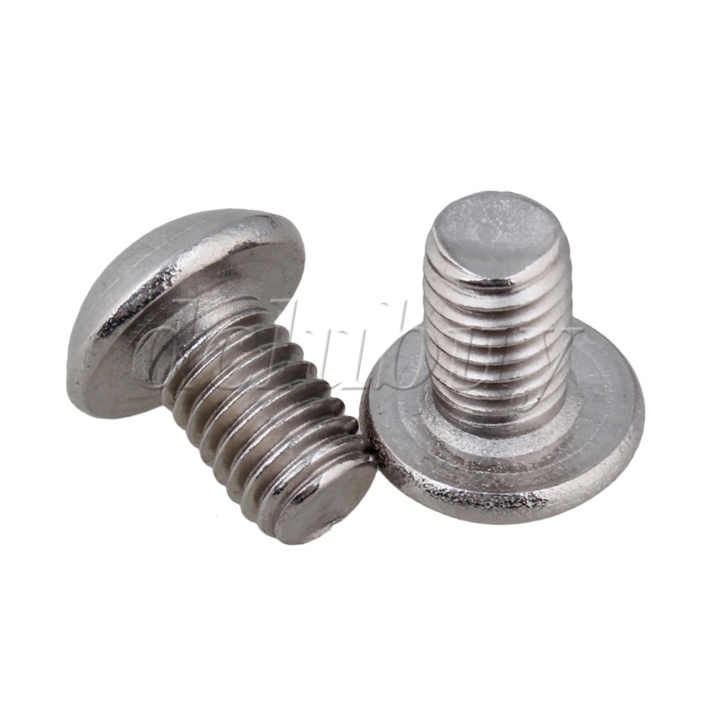 50pcs Silvery Metric Thread M5x8mm Button Head Hex Socket Cap Screws Bolts