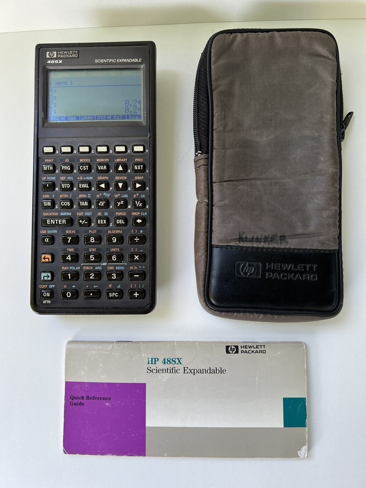 HP 48SX Scientific Calculator with Case Tested Working Perfect
