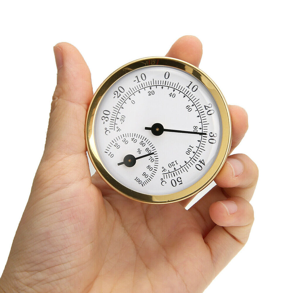 Mini Analog Thermometer Hygrometer Humidity Meter Room Indoor Temperature US##