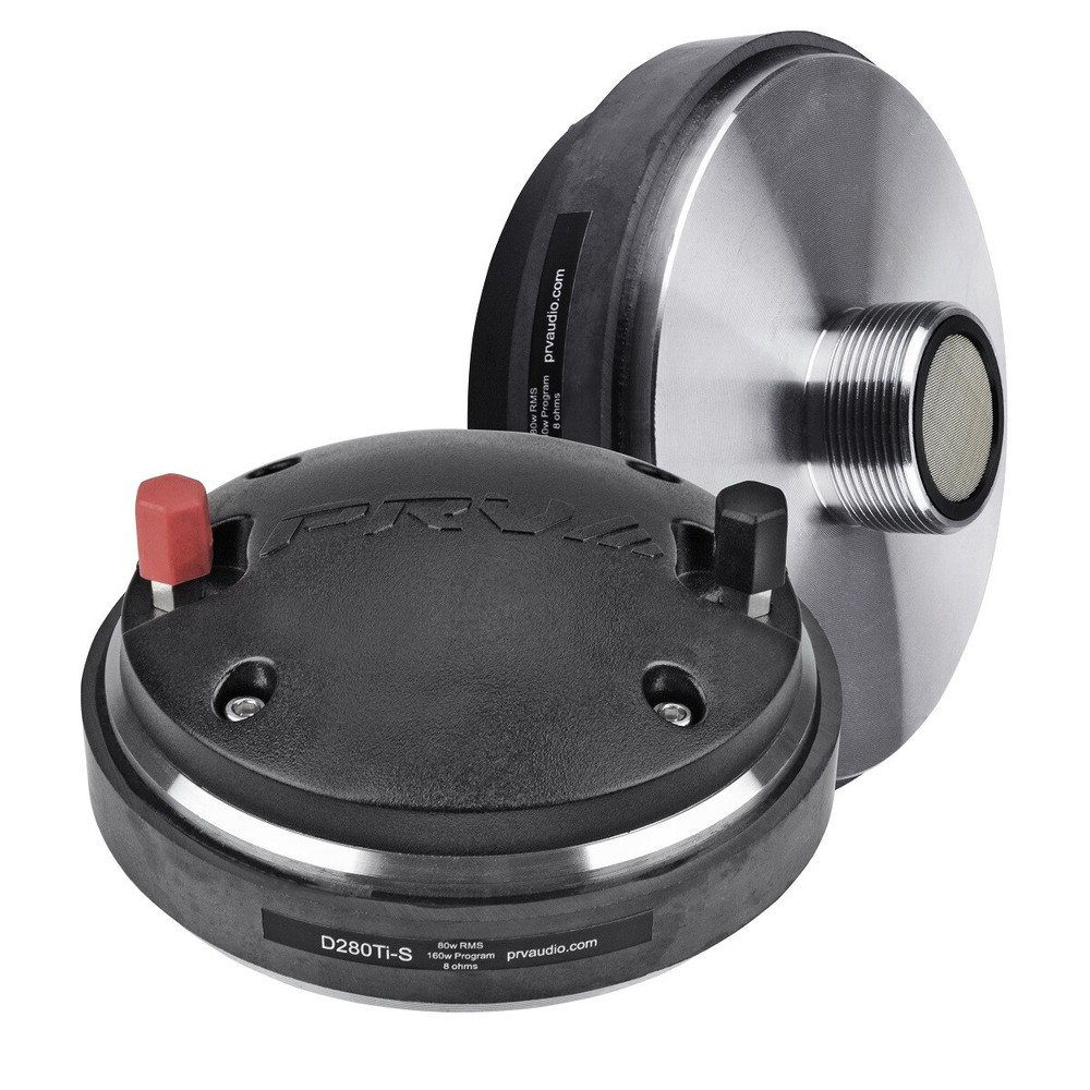 1x PRV Audio D280Ti-S 1" Exit Titanium PRO Compression Driver 160 Watts 8 Ohms