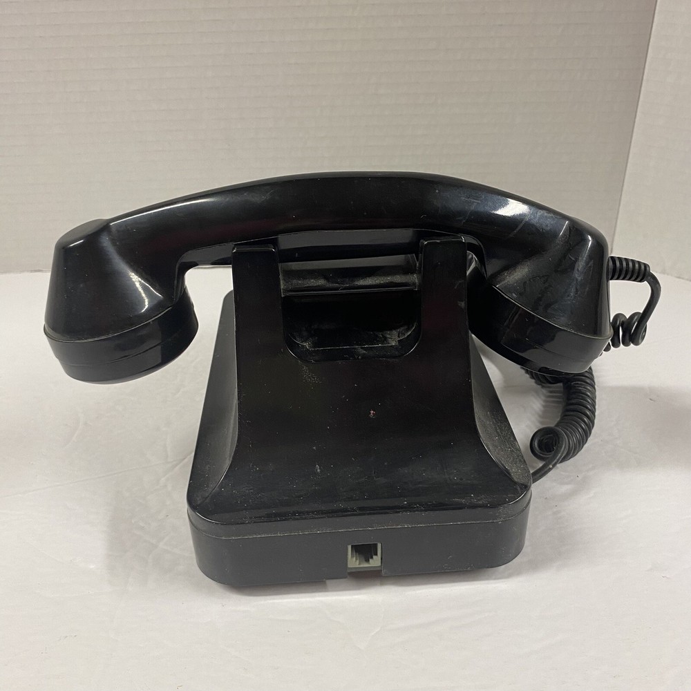 50's Style Classic Black Touch Tone Desk Phone from Polyconcept