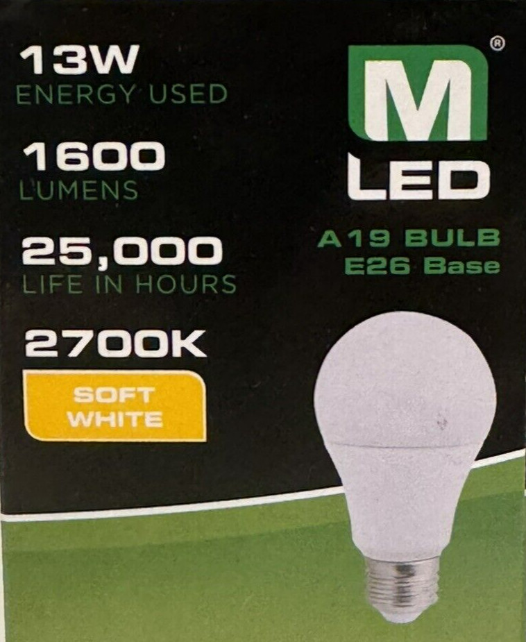 4 MaxLite 100-Watt Frosted White Soft White A19 LEDs w/Standard Medium Base