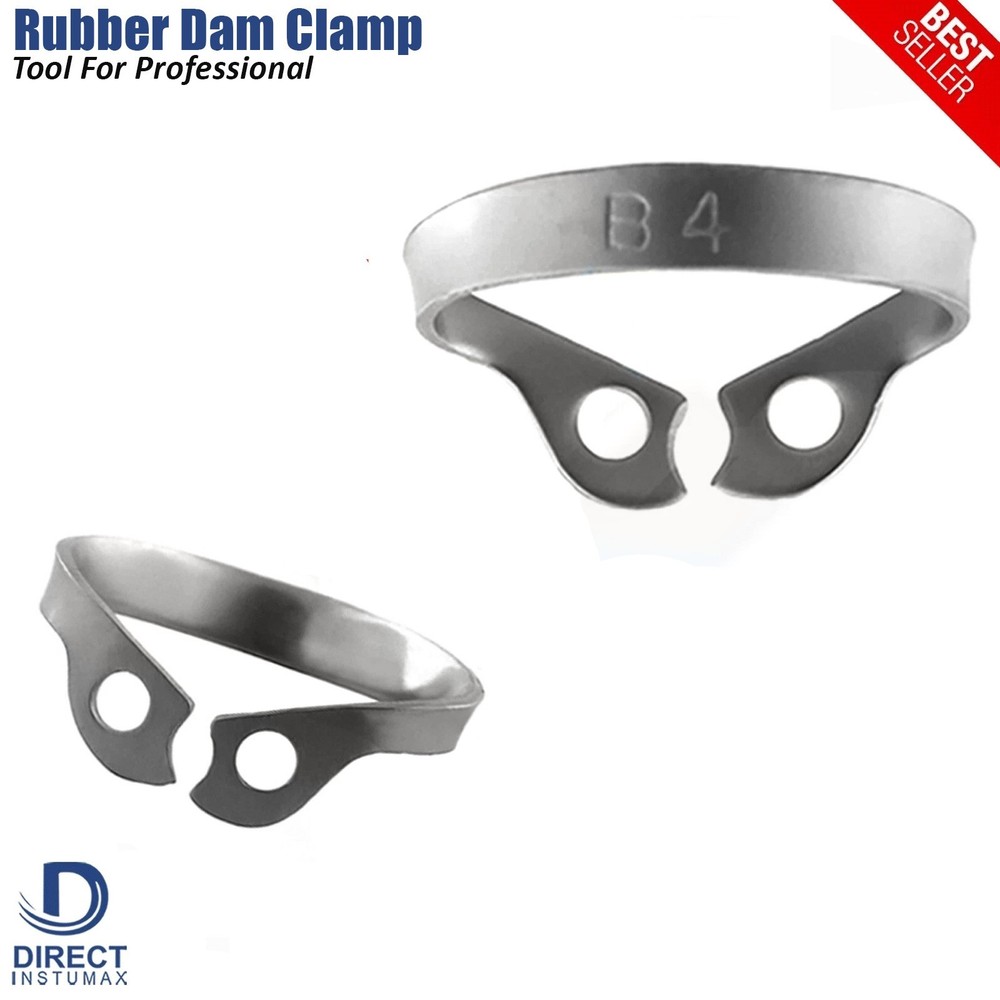 Dental Rubber Dam Clamps Barrier Clip Stainless Endodontic Brinker Instruments