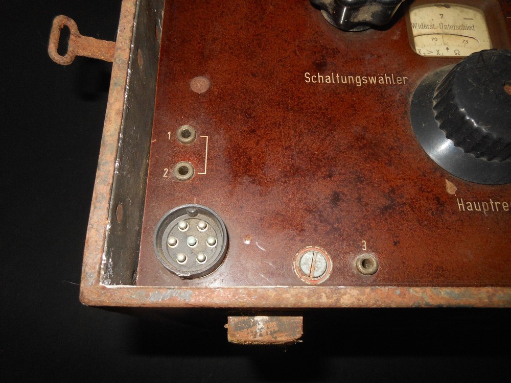 WW2 German Luftwaffe Messbrücke Ohmmeter - COMMUNICATION LINE TESTING UNIT