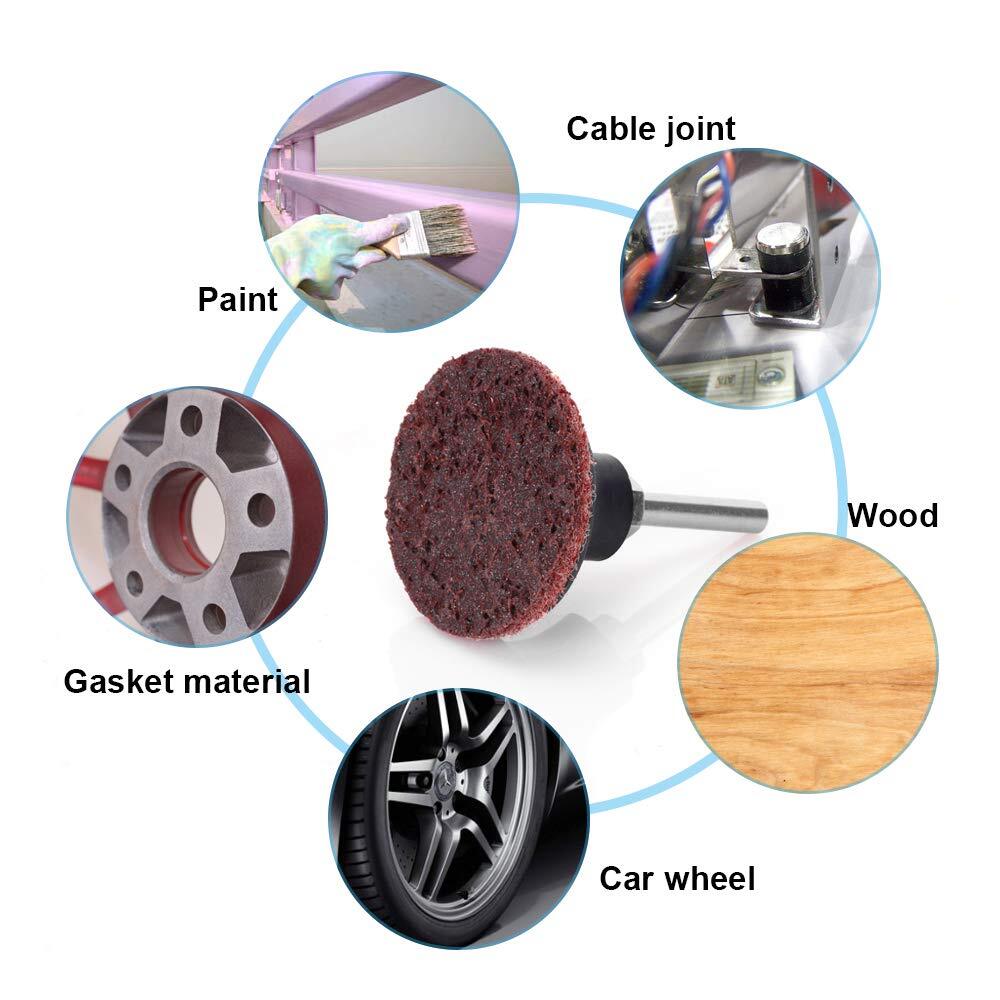 46PCS Roll Lock Sanding Discs 2Inch Quick Change Discs W/ Holder for Die Grinder