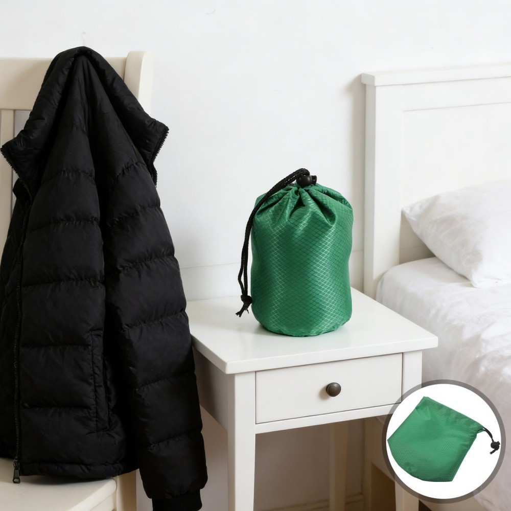 2 Pcs Camping Gear Bags Storage for down Jackets Drawstring Stuff Sack