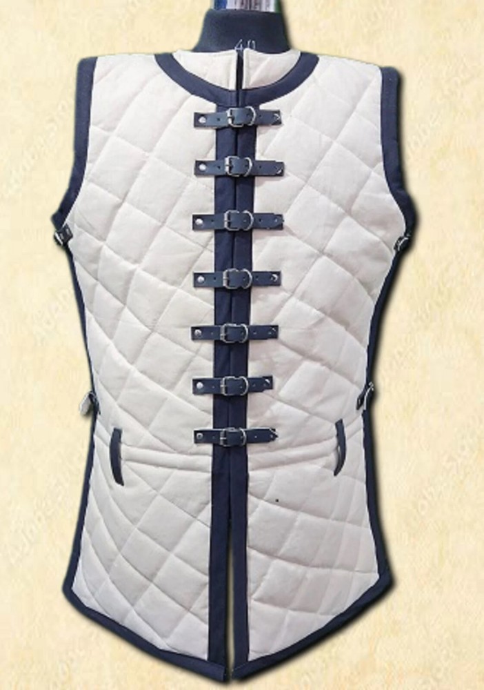 "Medieval Gambeson Costume | Thick Padded Armor for LARP & Cosplay |