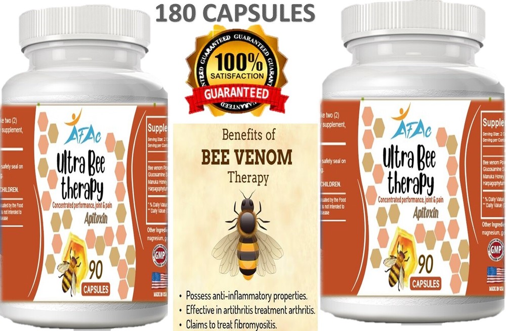 2 Bio Bee Therapy Venom Extract anti-inflammatory Miracle Arthritis support 180