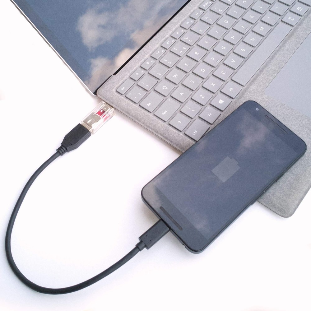 PortaPow USB Data Blocker - Protect Against Juice Jacking 1, Transparent