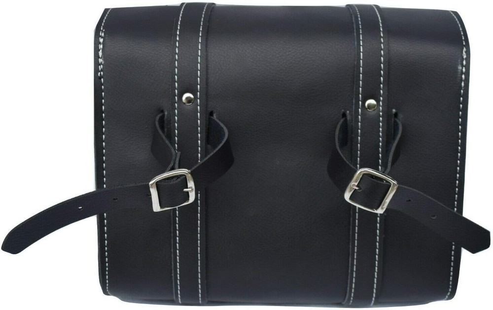 ARD Motorcycle PU Leather Tool Bag – Sissy Bar, Handlebar & Saddle Storage Pouch