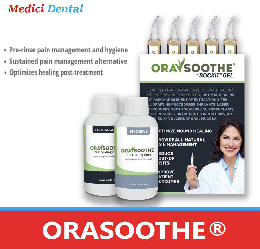 Septodont Orasoothe Sockit Dry Socket Oral Wound Dressing Hydrogel , 5x Syringes