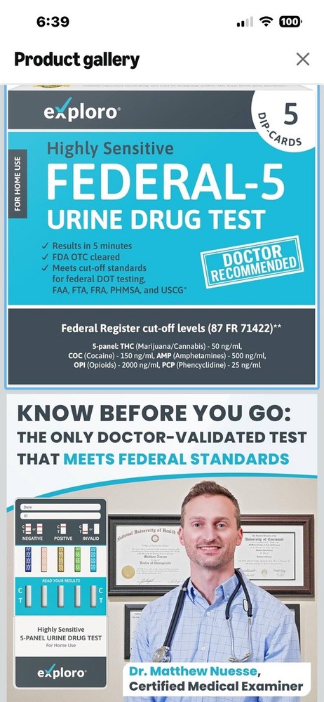 Explore Lab Drug Testing Kit