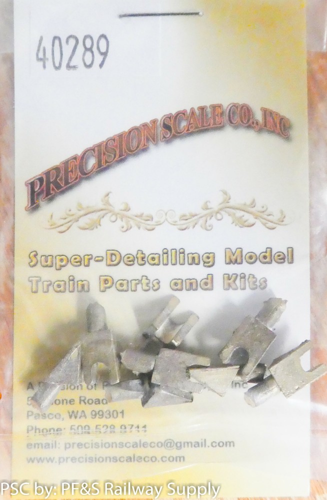 Precision Scale O #40289 Chock (Wedge), for: Log Buggy (Brass Castings)
