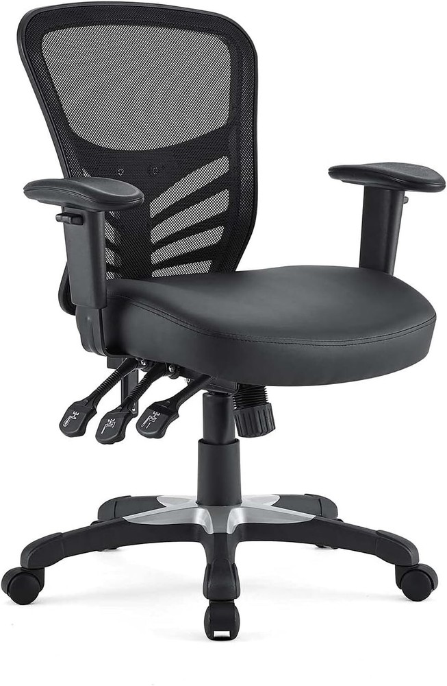 Modway Office Chair, Black | mesh, vegan leather | fully adjustable