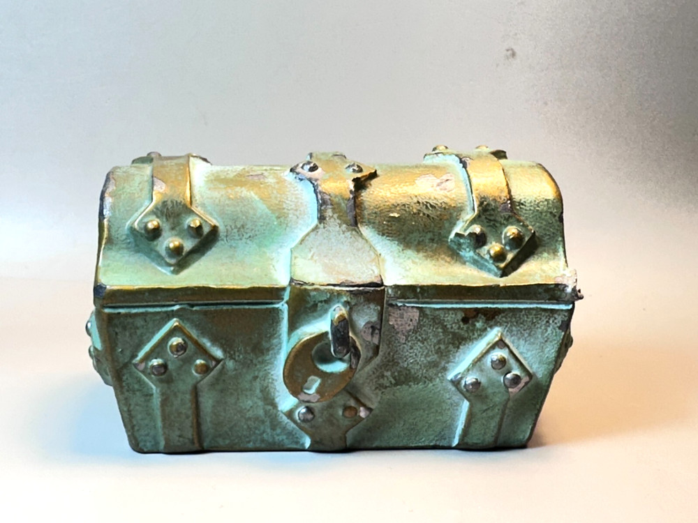Vintage SRG Metal Treasure Chest