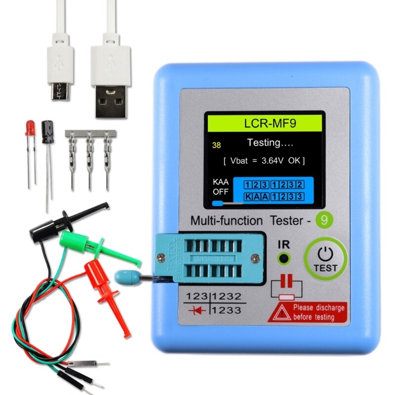 Quick Response Transistor performances Tester LCRMF9 Transistor Checker for lab