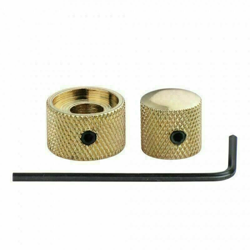 Gold Stacked Dual Control Audio Knob Concentric