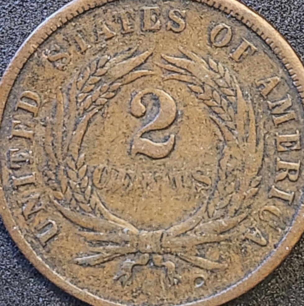 1864 Two Cents Large Motto #4101