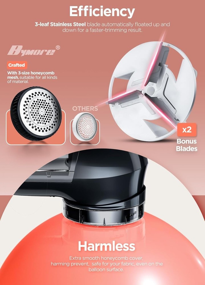 Ultra Efficient Sweater Shaver with Adjustable Height & Double Lock Container