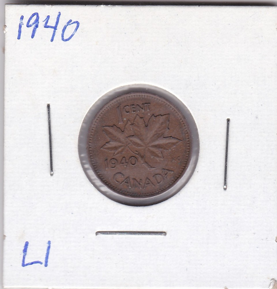 1940 Canada One Cent L1