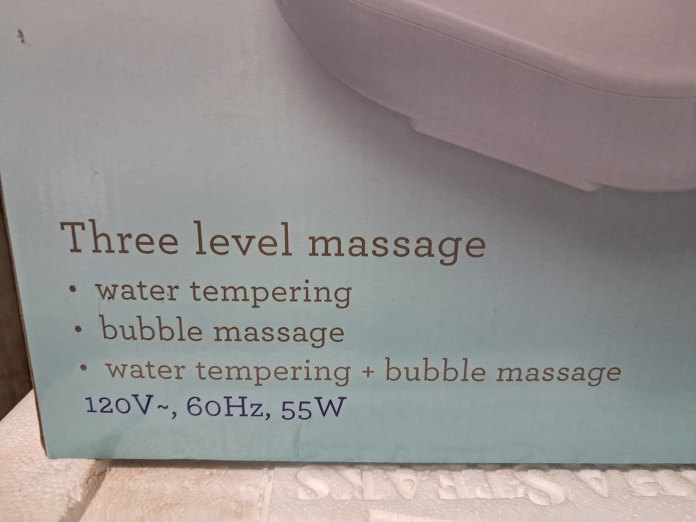Restor style luxury foot spa Three Level Massage ,NOS, Massage Rollers