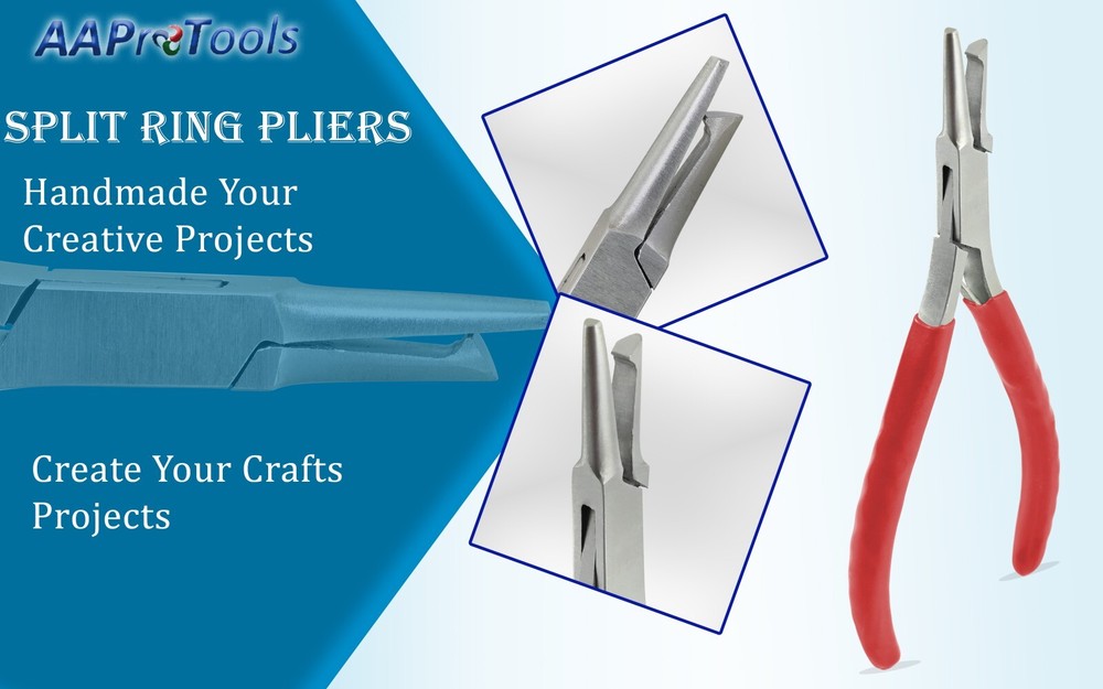 AA Pro: Mini Split Ring Plier Fishing Pliers Useful Tools 5" Hook Remover Red