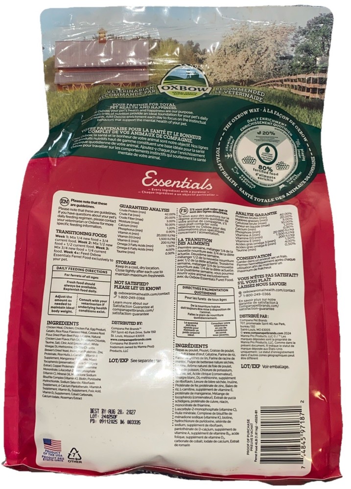 Oxbow Ferret Food Essentials