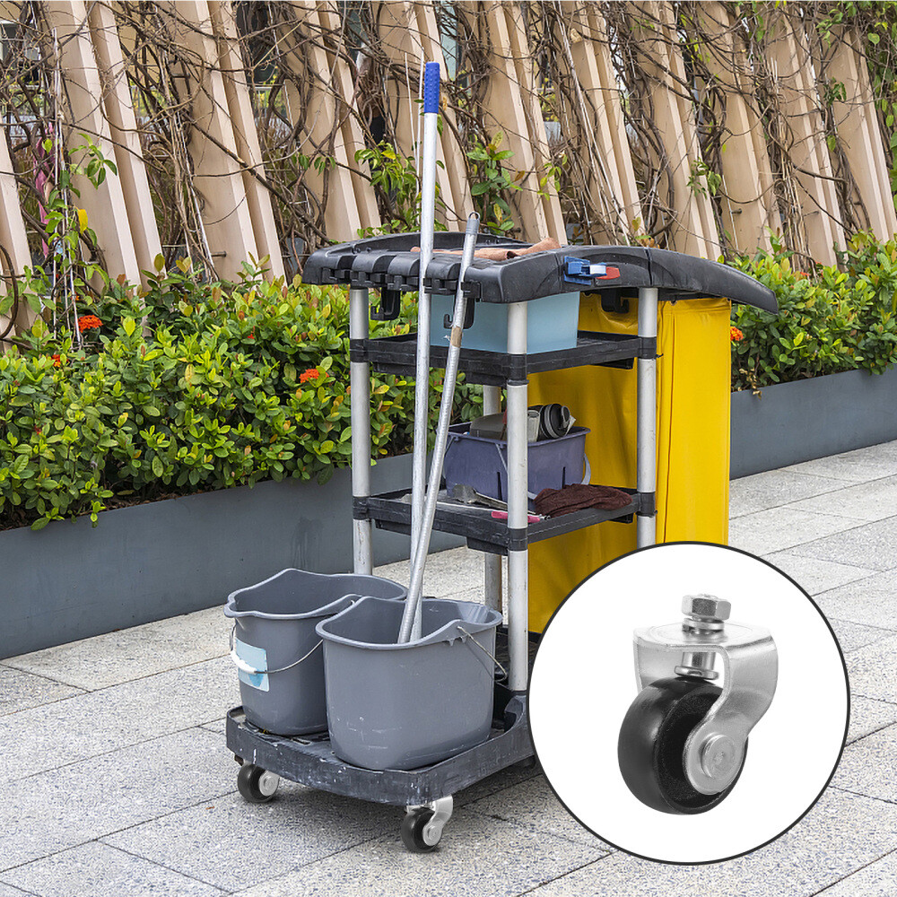 Steel Garage Floor Jack Caster Wheels 2 Ton Replacement Horizontal Casters