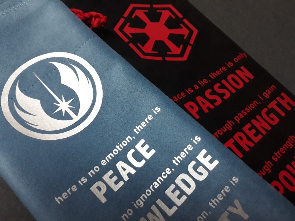 CUSTOM SABER BAG JEDI / SITH CODE PROTECT LIGHTSABER  DAMAGE DUST TRANSPORT