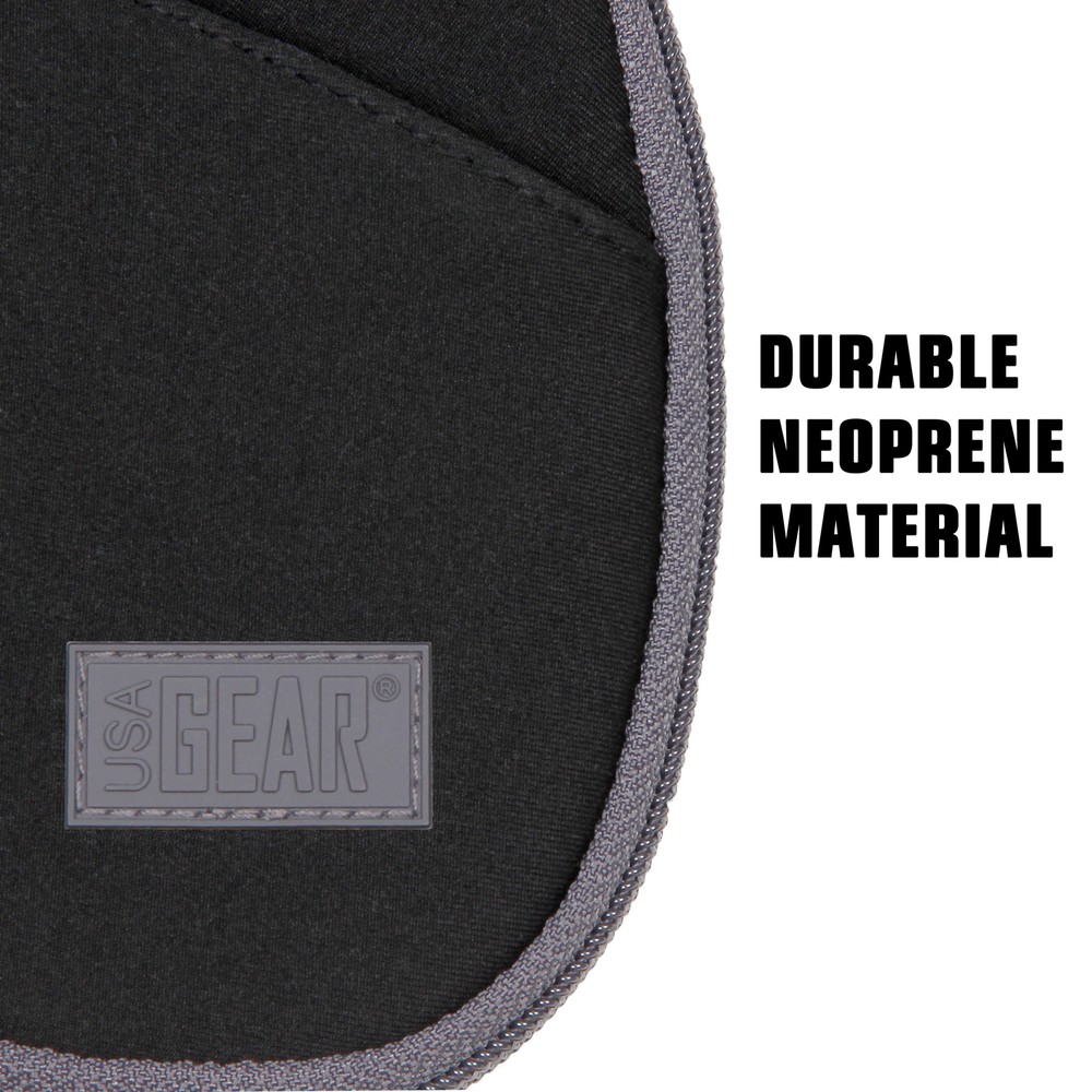 USA Gear Portable Voice Recorder Case - Accessory Pockets & Scratch Resistant