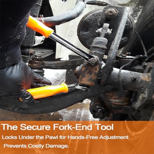 Automatic Slack Adjuster Tools, 5/16" Brake Adjustment Tool Set with Fork-End