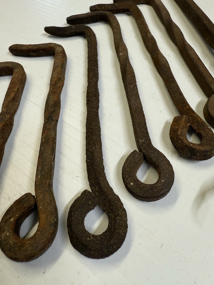 Antique Wrought Iron Twist Door Latch Hooks
