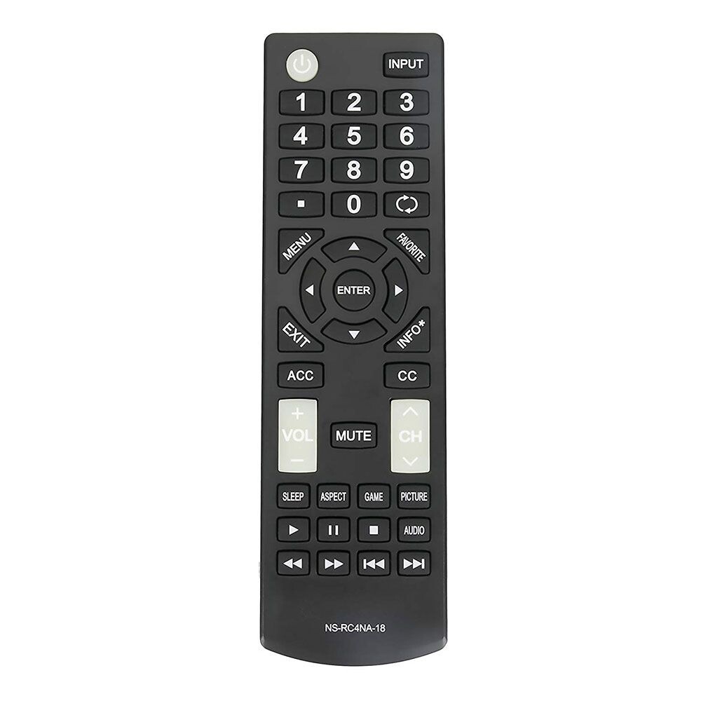 Insignia Remote Control (NS-RC4NA-18) for Select Insignia TVs - Black