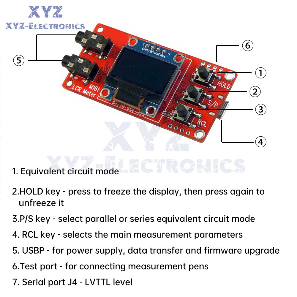 M181 LCR Tester Module High Precision Inductance Resistance Capacitance Meter