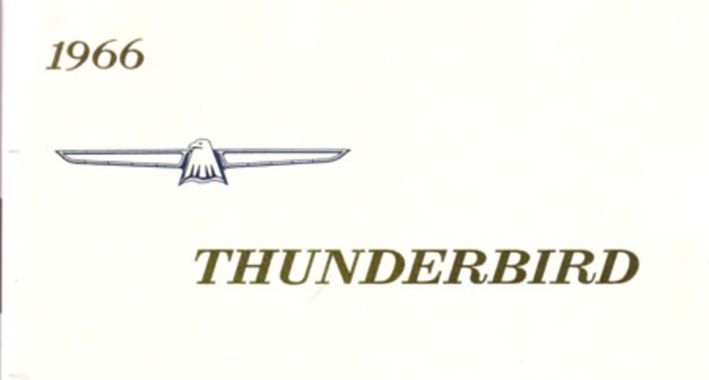 1966 Ford Thunderbird Owner's Manual