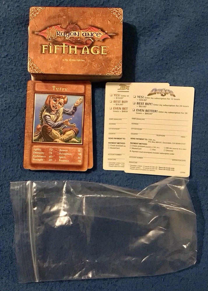 DragonLance Fifth Age Box Set 1998 AD&D TSR — Complete