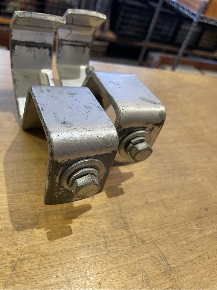 Pair Unbranded Steel Light Duty Stage Pipe Clamp Mount