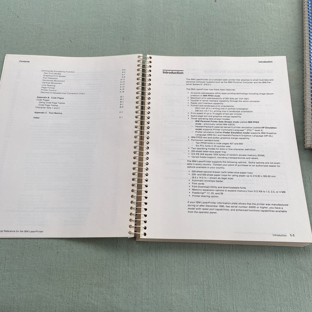 IBM Book Laser Printer Technical Reference 4226 4019 Users Guide Manual 1989 90