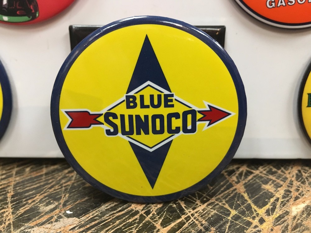 classic BLUE SUNOCO LOGO  full backed refrigerator MAGNET