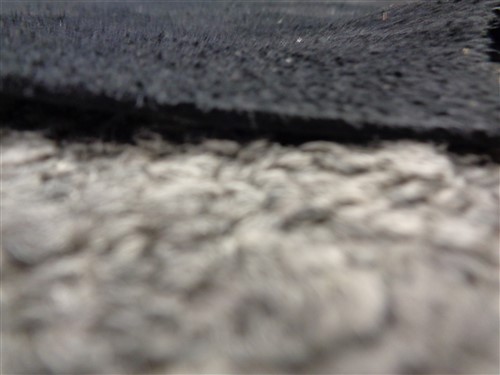 LEATHER HIDE BLACK TEXTURED 48 1/2" X 41"