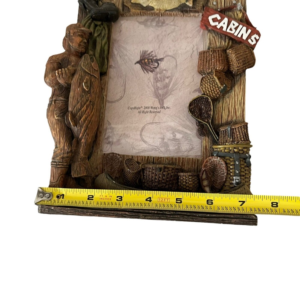 Cabin resin decorative picture frame 4x6