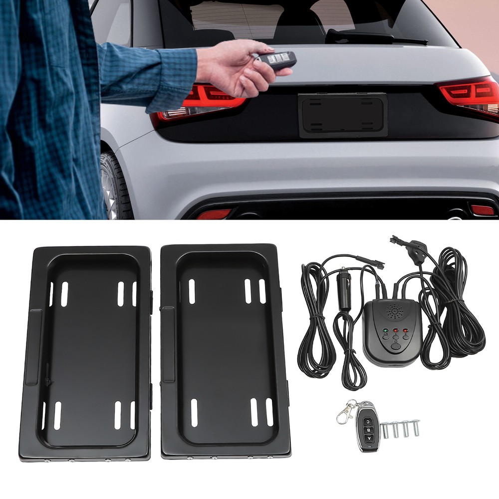 2PCS Rear License Plate Frames Universal License Plate Tag Holder, Front & Back