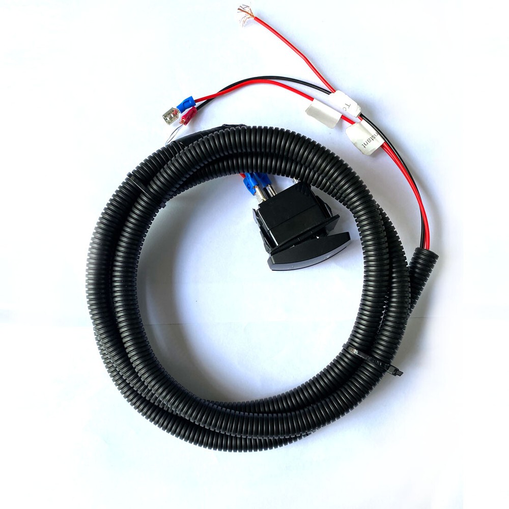 DC 12V POLARIS HORN KIT WITH BLUE LIGHTED ROCKER SWITCH XP CREW MIDSIZE