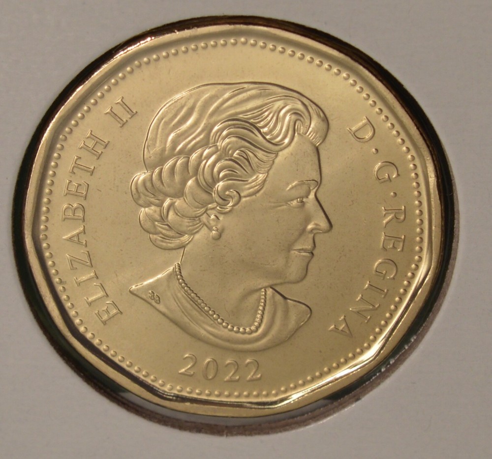 2022 Canada Loonie - Oscar Peterson - PLAIN - BU UNC - from mint roll 🇨🇦🇨🇦