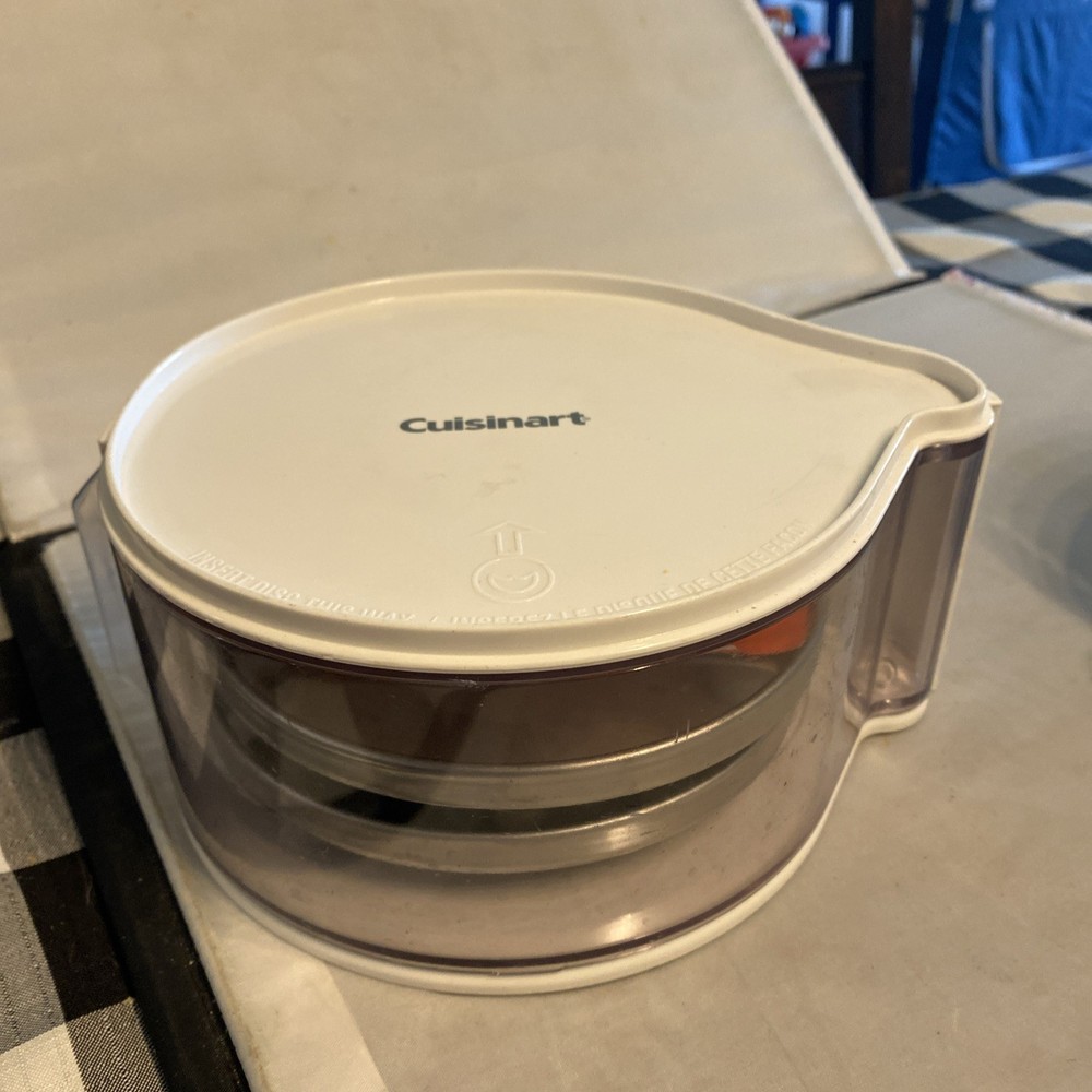 Cuisinart DLC-DH / DLC-DHC Food Processor Blade Disc Case Storage + 2 Blades